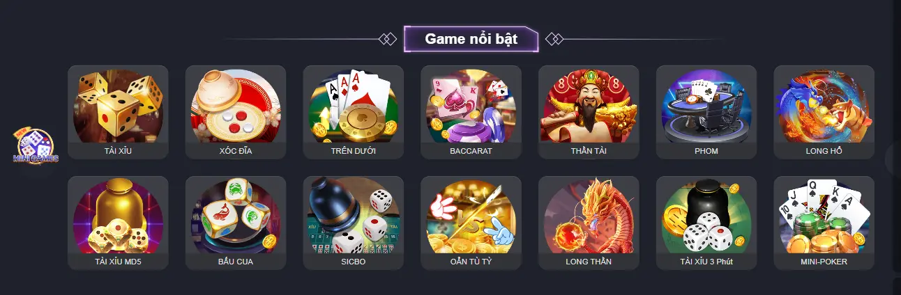 Kho trò chơi đa dạng