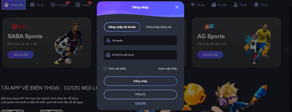 Đăng nhập S66