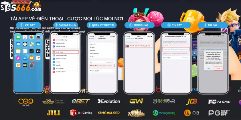 Các tải app game S666 về điện thoại Android