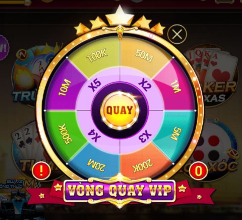 #Bước 2: Chọn mục Vòng Quay May Mắn